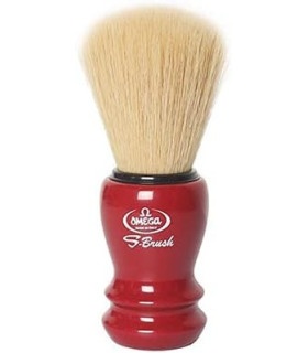 Set Afeitado Omega Granate Brocha, Bol y Soporte - 2