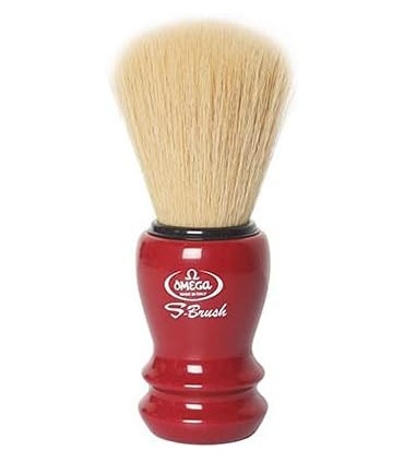 Set Afeitado Omega Granate Brocha, Bol y Soporte - 2