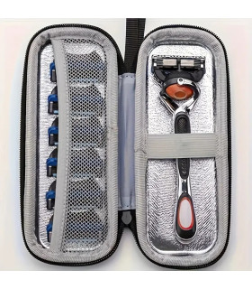 Estuche Gris para Maquinilla de Afeitar y Recambios Cuchillas SensaBien - 2