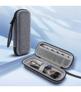 Estuche Gris para Maquinilla de Afeitar y Recambios Cuchillas SensaBien - 1