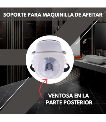 Soporte de Pared con Ventosa para Maquinilla de Afeitar - 5
