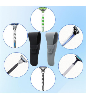 Estuche para Maquinillas, Shavettes y Navajas de Silicona Negra SensaBien - 5