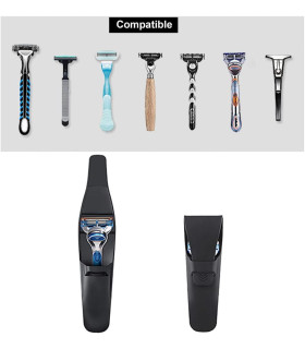 Estuche para Maquinillas, Shavettes y Navajas de Silicona Negra SensaBien - 3