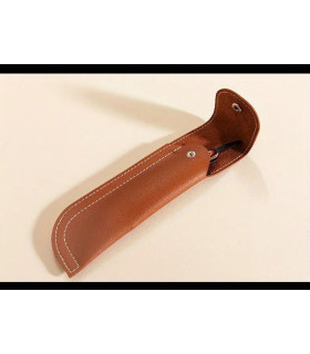 Navaja de Afeitar Vintage Imit. Madera Rojiza con Funda SensaBien - 5