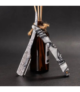 Navaja Afeitar Plegable Mármol Damasco SensaBien - 2