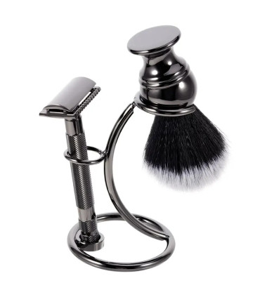 Soporte Multifuncional Maquinillas, Brochas y Navajas de Afeitar Negro SensaBien - 4