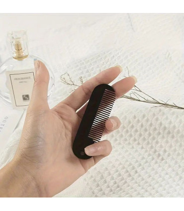 Peine Barba y Bigote Metálico de Bolsillo Negro SensaBien - 4