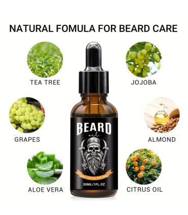 Aceite Barba Árbol de Té, Jojoba y Cítricos SensaBien 30ml - 3