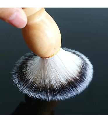 Set Jabón Afeitar Sándalo 150g y Brocha de Afeitar Mango Madera SensaBien - 5