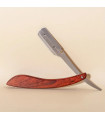 Navaja Hoja Intercambiable Barbero Inox. Mango Palisandro SensaBien