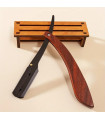 Navaja Barbero Hoja Intercambiable Inox. Negra Palisandro SensaBien