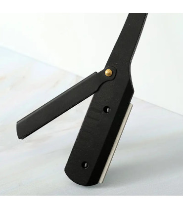 Navaja Barbero Hoja Intercambiable Inox. Negra Palisandro SensaBien - 6