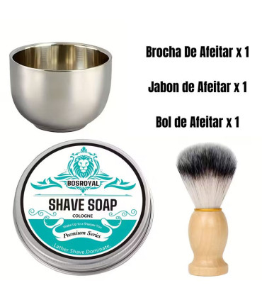 Kit Afeitado Jabón + Brocha + Taza SensaBien - 1