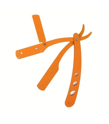 Navaja Afeitar Naranja Metalizado SensaBien - 1