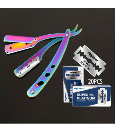 Navaja de Afeitar Plegable Arcoiris SensaBien - 2