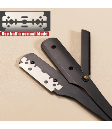 Navaja de Afeitar Plegable Negra SensaBien - 2