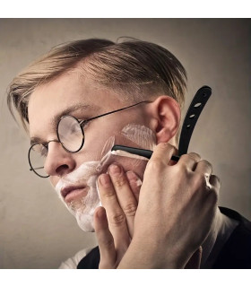 Navaja de Afeitar Plegable Negra SensaBien - 3