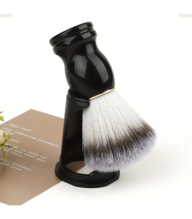 Brocha de Afeitar Pelo Cerda Negra con Soporte SensaBien - 1