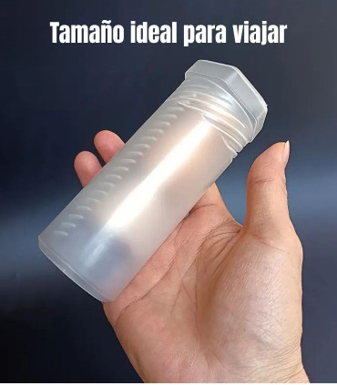 Tubo Plastico Viaje Transparente Brochas de Afeitar SensaBien - 3