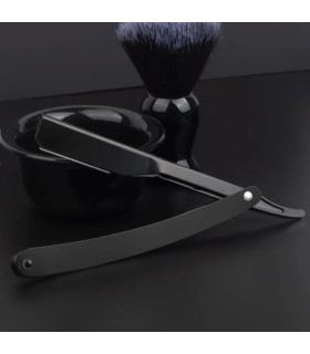 Navaja Afeitar Apertura Carril Negra Mate SensaBien - 2