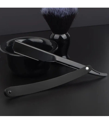 Navaja de Afeitar con Apertura Carril Negra Mate SensaBien - 2