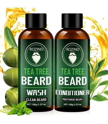 Pack Champú y Acondicionador Barba Árbol de Té SensaBien - 1