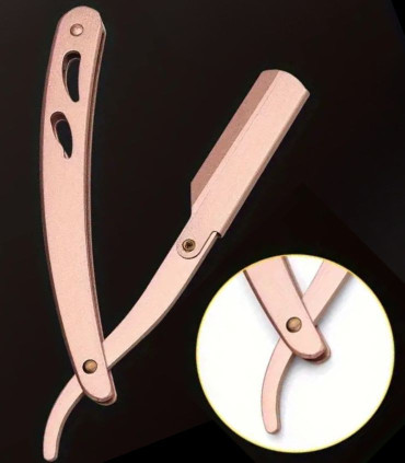 Navaja Afeitar Hoja Intercambiable Oro Rosa SensaBien - 2