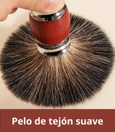 Brocha Afeitar Tejón Puro Caoba SensaBien - 3