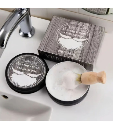 Jabón de Afeitar Sándalo 80g SensaBien - 1