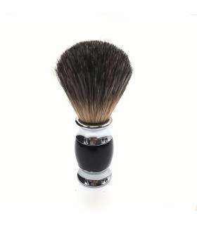 Brocha Afeitar Tejón Puro Mango Negro SensaBien - 2