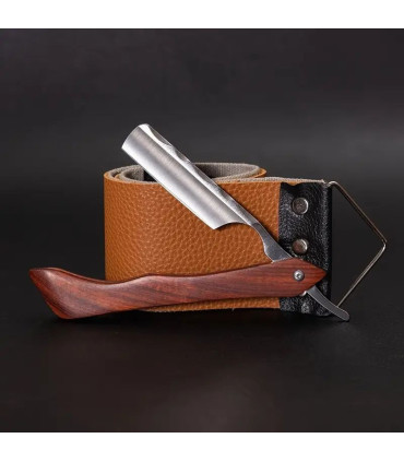 Kit de Afeitado Clásico con Navaja, Brocha y Asentador SensaBien - 3