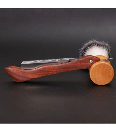 Kit de Afeitado Clásico con Navaja, Brocha y Asentador SensaBien - 4