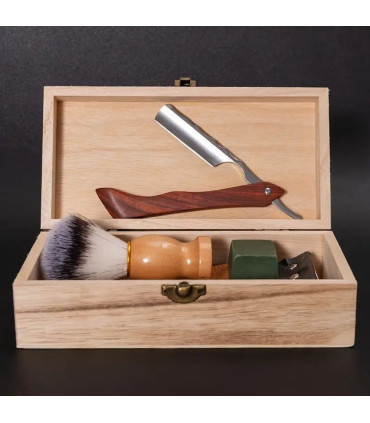 Kit de Afeitado Clásico con Navaja, Brocha y Asentador SensaBien - 2