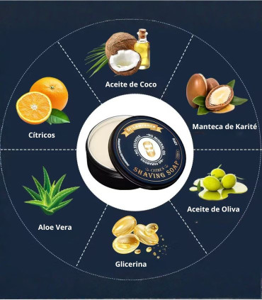 Jabón de Afeitar Cítricos 120g SensaBien - 2