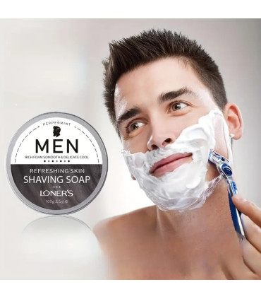 Jabón de Afeitar Menta 100g SensaBien - 3
