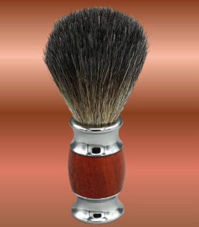 Set de Afeitado Brocha Tejón, Maquinilla y Soporte Caoba SensaBien - 3