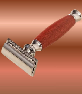 Set de Afeitado Brocha Tejón, Maquinilla y Soporte Caoba SensaBien - 4