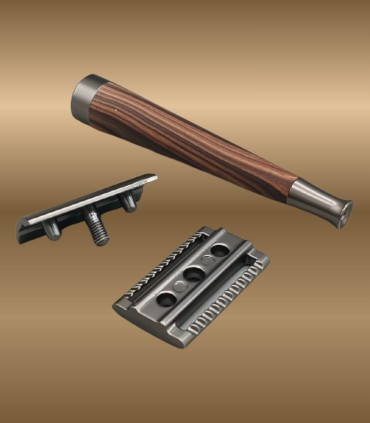 Set Maquinilla de Afeitar, Brocha Cerda en Caja de Madera SensaBien - 3