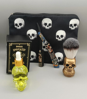 Pack Navaja, Brocha, Aceite Calavera y Neceser Gratis SensaBien - 1