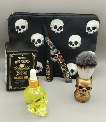 Pack Navaja, Brocha, Aceite Calavera y Neceser Gratis SensaBien - 2