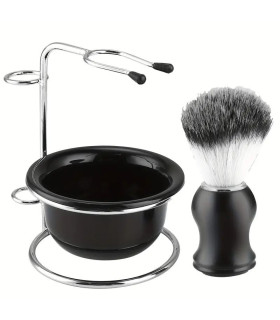 Soporte para Brocha y Maquinilla + Brocha Afeitar y Taza SensaBien - 3