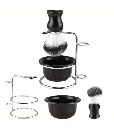 Soporte para Brocha y Maquinilla + Brocha Afeitar y Taza SensaBien - 1
