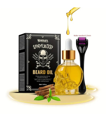 Kit de Afeitado Calavera Navaja, Brocha, Aceite y Neceser de Regalo SensaBien - 7