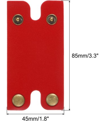 Funda de Cuero Roja Protectora Maquinillas Afeitar SensaBien - 3