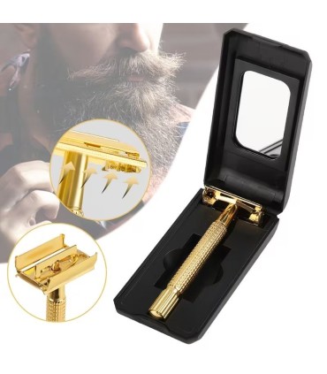 Maquinilla de Afeitar Dorada Apertura Mariposa SensaBien - 1