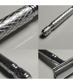 Maquinilla de Afeitar Doble Filo Aluminio Cromado SensaBien - 2