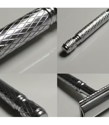 Maquinilla de Afeitar Doble Filo Aluminio Cromado SensaBien - 2