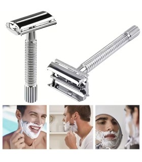 Maquinilla de Afeitar Apertura Mariposa Cromada SensaBien