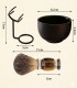 Set Afeitado Soporte, Brocha Tejón y Bol Negro  SensaBien - 7