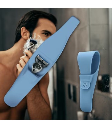 Estuche Maquinilla Afeitar Silicona SensaBien Azul - 3